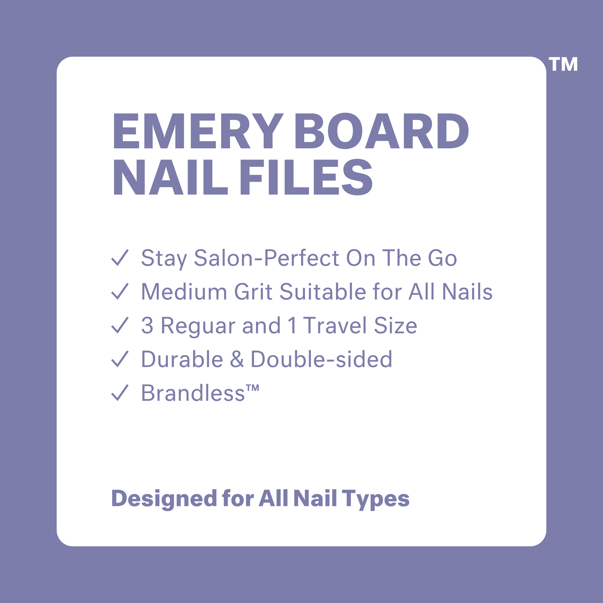 Emery Board Set, showing 3 tall and 1 short boards. Blue and green colors.