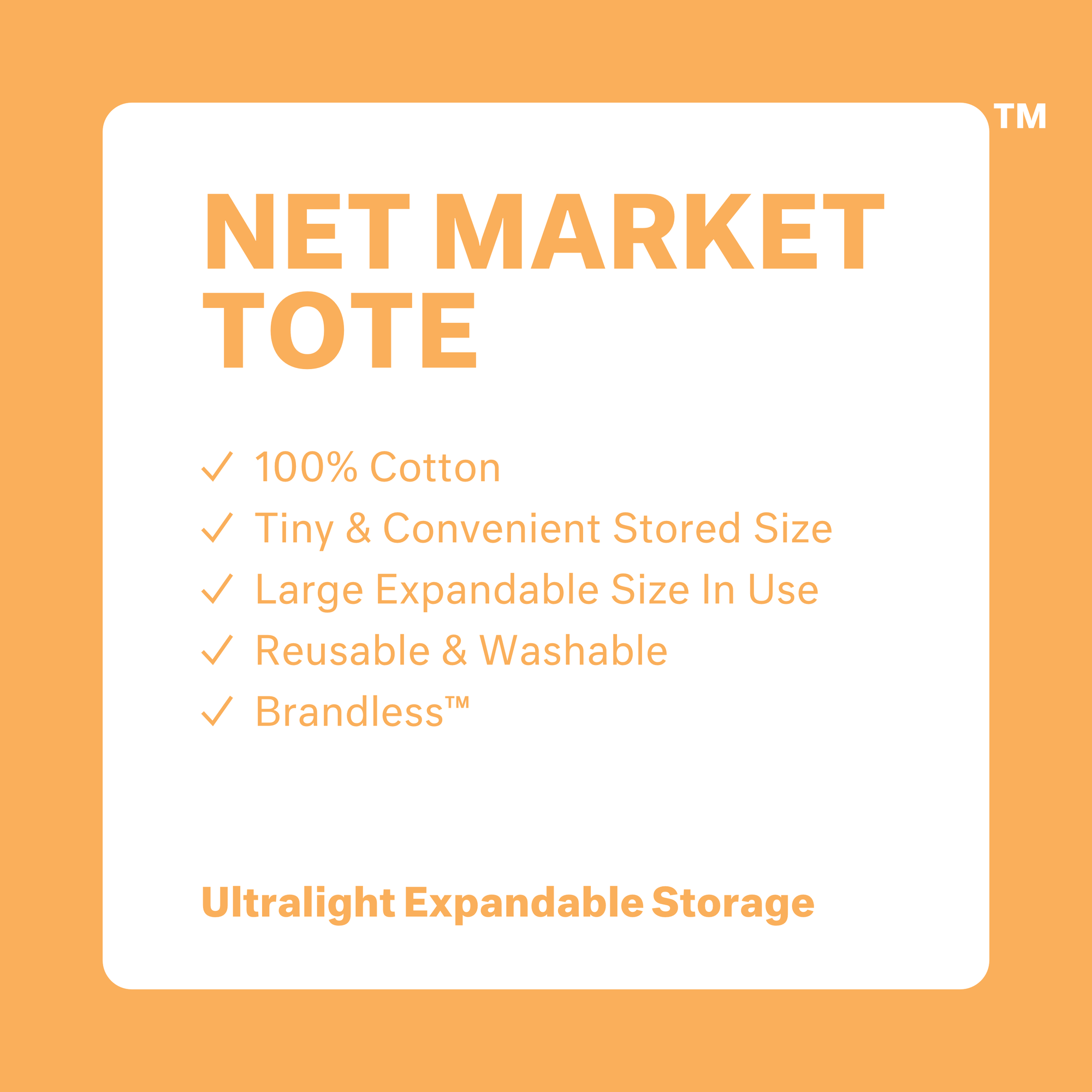 Expanded view, net market tote collapses to fit ints contents for handy carrying back fo goodies ffrom the grocery store or, around town, or down to the beach.