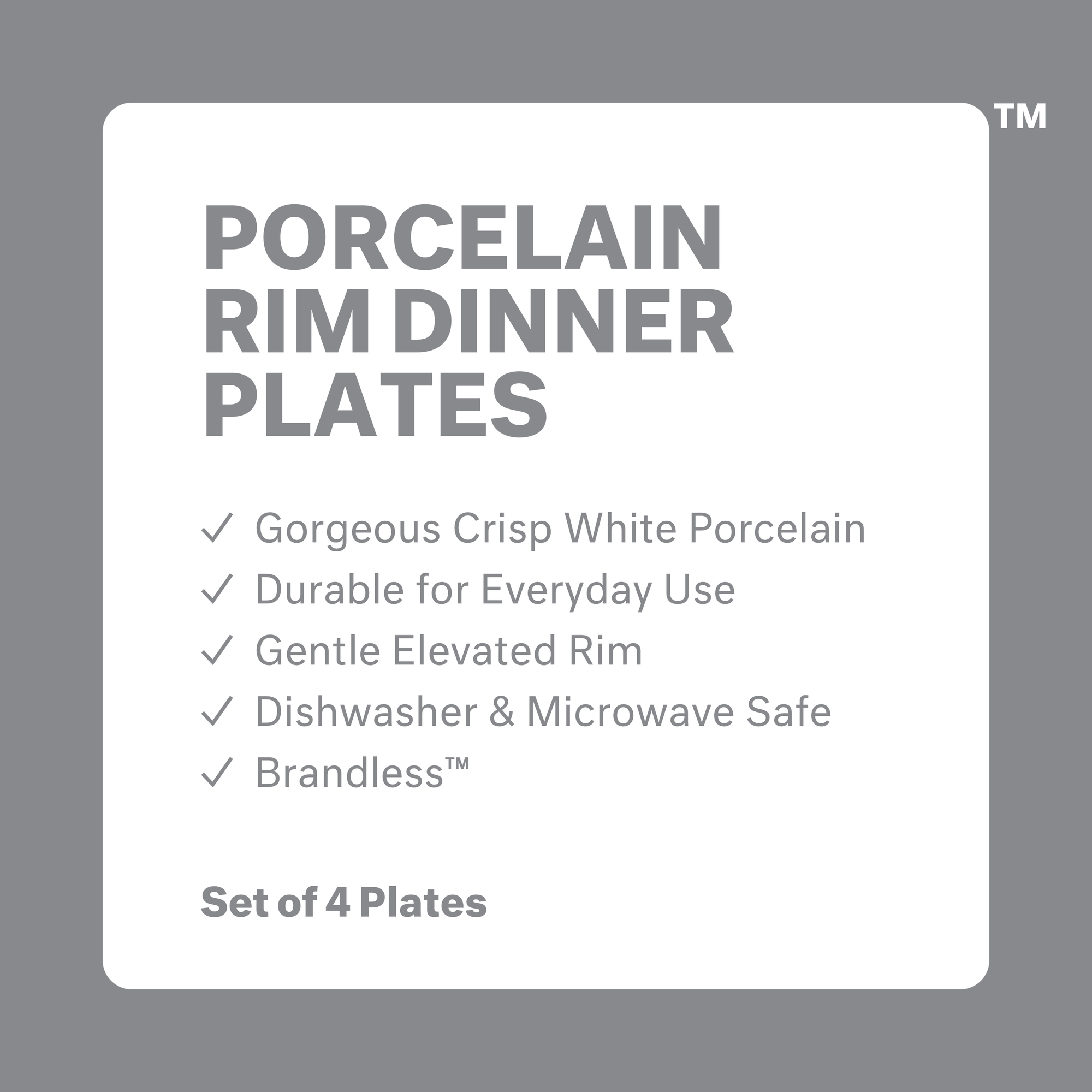 Buy 12 get 4 free! Front view, 12 stacked dinner plates and 4 upright plates.